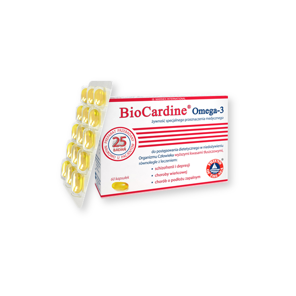 BioCardine Omega-3, kapsułki z olejem, 60 szt. - zdjęcie produktu