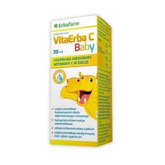 Erbafarm VitaErba C Baby, krople, 30 ml - zdjęcie produktu