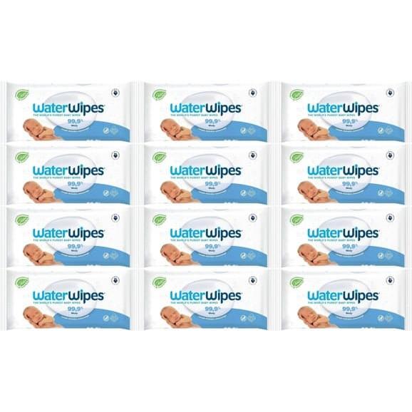 Chusteczki nawilżające, Waterwipes Bio biodegradowalne, Fruit Extract, zestaw 12x 60 szt. - zdjęcie produktu
