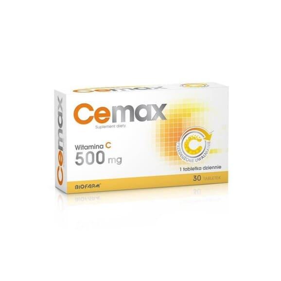Cemax, witamina C 500 mg, tabletki, 30 szt. - zdjęcie produktu
