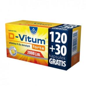 D-Vitum Forte 2000 j.m., kapsułki, 150 szt. - zdjęcie produktu