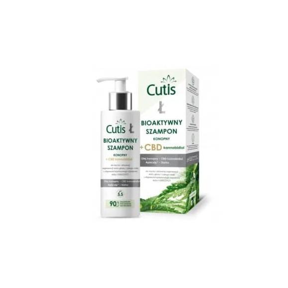 Cutis Ł, bioaktywny szampon konopny + CBD, łuszczyca, łojotokowe zapalenie skóry, 200 ml - zdjęcie produktu