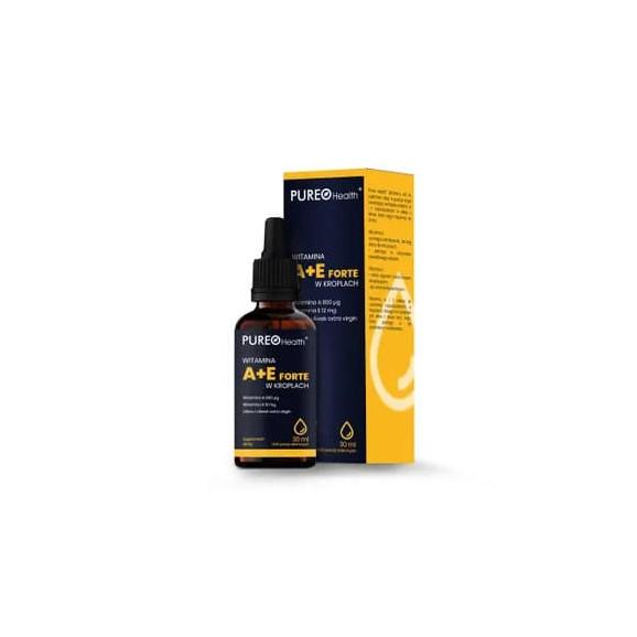 Pureo Health Witamina A+E Forte, krople, 30 ml - zdjęcie produktu