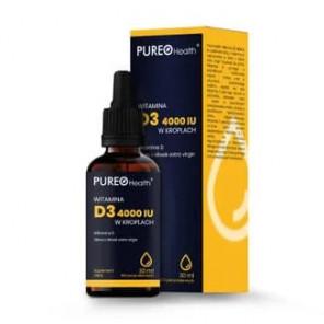 Pureo Health Witamina D3 4000IU, krople, 30 ml - zdjęcie produktu