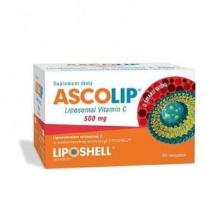Ascolip Liposomal Vitamin C, 500 mg, saszetki, 30 szt. - zdjęcie produktu