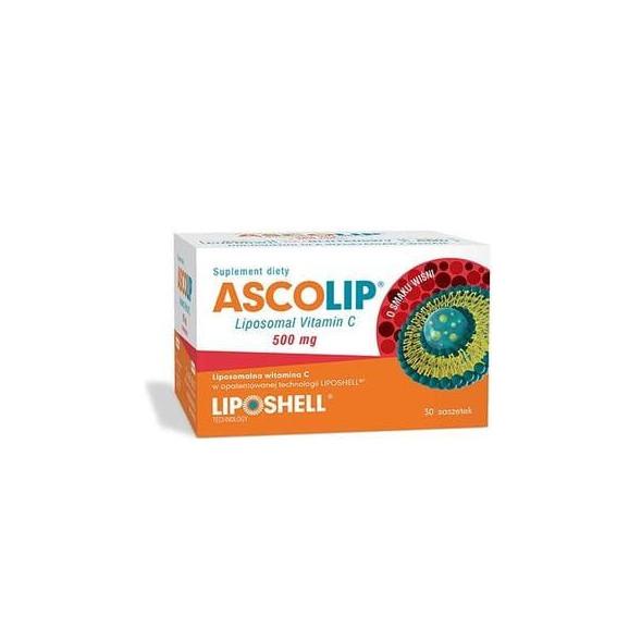 Ascolip Liposomal Vitamin C, 500 mg, saszetki, 30 szt. - zdjęcie produktu