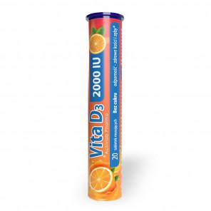 Activlab Vita D3 2000, tabletki musujące o smaku pomarańczowym, 20 szt. - zdjęcie produktu