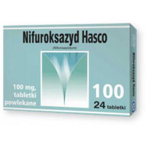 Nifuroksazyd Hasco, 100 mg, tabletki powlekane, 24 szt. - zdjęcie produktu