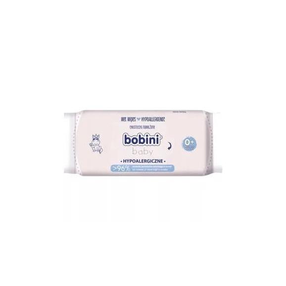 Bobini Baby, chusteczki nawilżane dla niemowląt od 1 dnia życia i dzieci, hypoalergiczne, 60 szt. - zdjęcie produktu