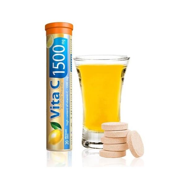 Activlab Vita C 1500, tabletki musujące o smaku pomarańczowym, 20 szt. - zdjęcie produktu