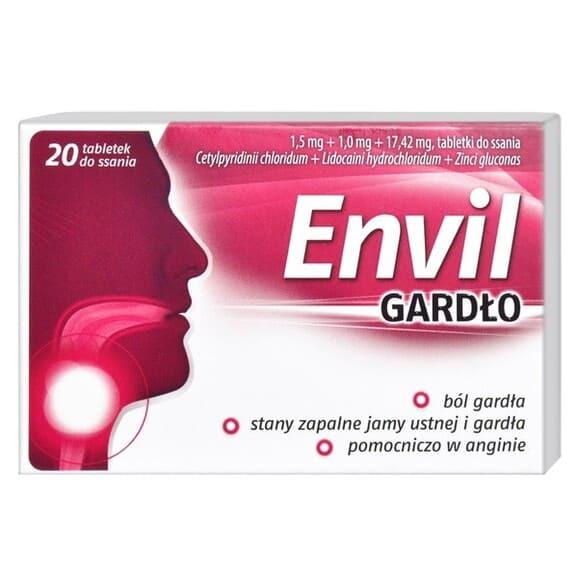 Envil gardło, tabletki do ssania, 20 szt. - zdjęcie produktu