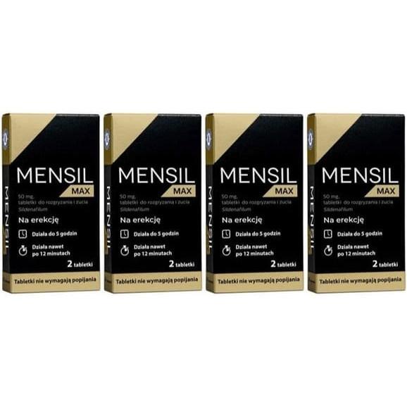 Mensil Max 50 mg, tabletki do rozgryzania i żucia, 4x 2 szt. - zdjęcie produktu