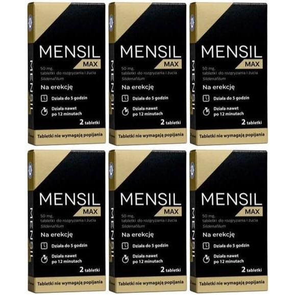 Mensil Max 50 mg, tabletki do rozgryzania i żucia, 6x 2 szt. Mensil Max 50 mg, tabletki do rozgryzania i żucia, 6x 2 szt. - zdjęcie produktu