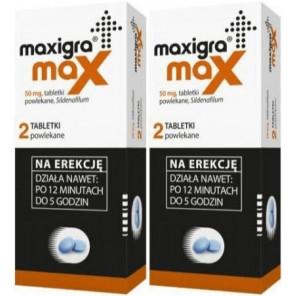Maxigra Max, 50 mg, tabletki powlekane, 2x 2 szt. - zdjęcie produktu