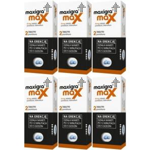 Maxigra Max, 50 mg, tabletki powlekane, 6x 2 szt. - zdjęcie produktu