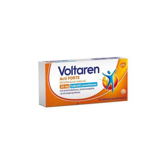 Voltaren Acti Forte, 25 mg, tabletki, 20 szt. - zdjęcie produktu