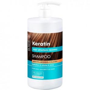 Dr Santé, keratynowy szampon do włosów, regenerujący, 1000 ml - zdjęcie produktu