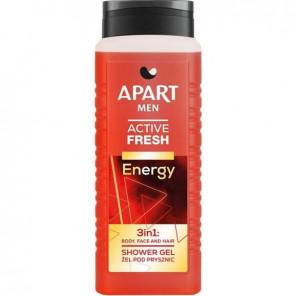 Apart Men Active Fresh, żel pod prysznic, energetyzujący, 500 ml - zdjęcie produktu