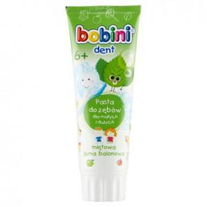 Bobini Dent, pasta do zębów dla dzieci 6+, miętowa guma balonowa, 75 ml - zdjęcie produktu