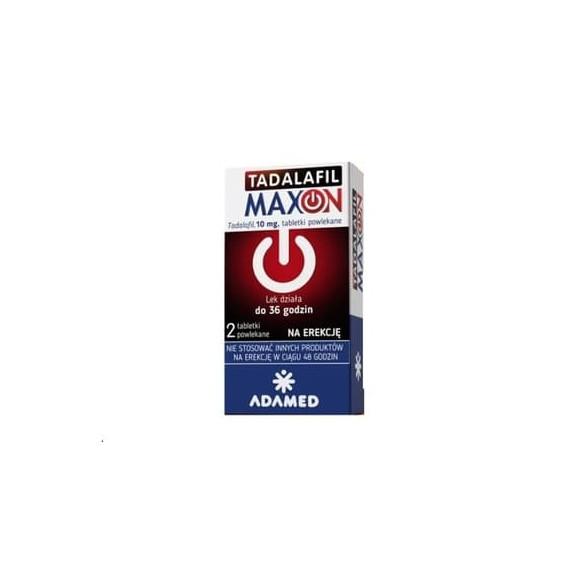 Tadalafil Maxon, 10 mg, tabletki, 2 szt. - zdjęcie produktu