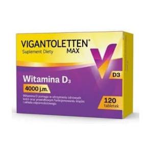 Vigantoletten Max, witamina D3 4000j.m., kapsułki, 120 szt. - zdjęcie produktu