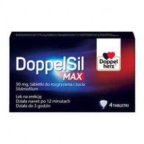 DoppelSil Max 50 mg, tabletki do rozgryzania i żucia, 4 szt. - zdjęcie produktu