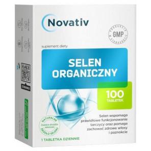 Novativ Selen Organiczny, tabletki, 100 szt. - zdjęcie produktu