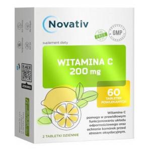 Novativ Witamina C 200 mg., tabletki, 60 szt. - zdjęcie produktu