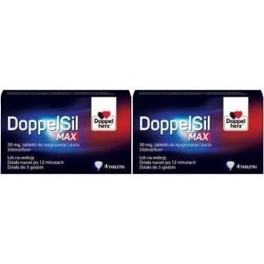 DoppelSil Max 50 mg, tabletki do rozgryzania i żucia, 2x 4 szt. - zdjęcie produktu