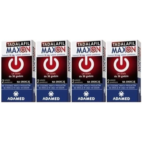 Tadalafil Maxon, 10 mg, tabletki, 4x 2 szt. - zdjęcie produktu