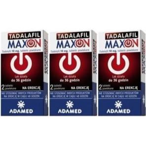 Tadalafil Maxon, 10 mg, tabletki, 3x 2 szt. - zdjęcie produktu