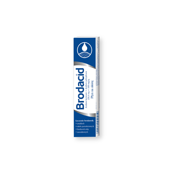 Brodacid, (50,4 mg + 100 mg)/g, płyn na skórę, 8 g - zdjęcie produktu