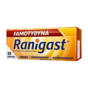 Famotydyna Ranigast, 20 mg, tabletki, 30 szt. - zdjęcie produktu