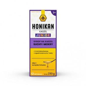 Honikan Kaszel Junior, na kaszel suchy i mokry, syrop, 230 g - zdjęcie produktu