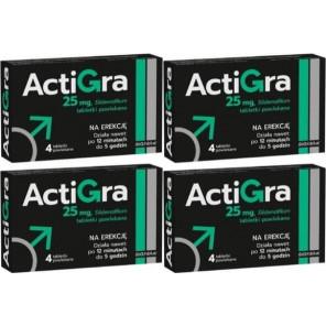 Actigra 25 mg, tabletki, 4x 4 szt. - zdjęcie produktu