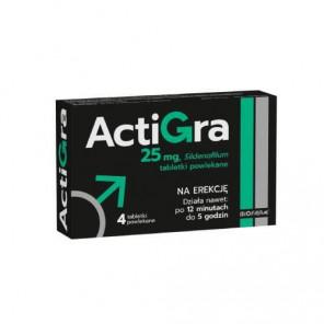 Actigra 25 mg, tabletki, 4 szt. - zdjęcie produktu
