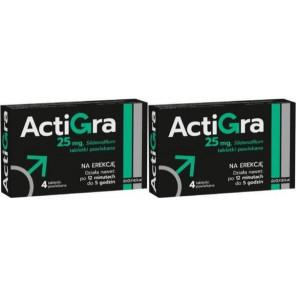 Actigra 25 mg, tabletki, 2x 4 szt. - zdjęcie produktu