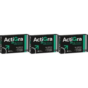 Actigra 25 mg, tabletki, 3x 4 szt. - zdjęcie produktu