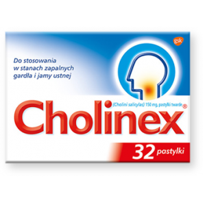 Cholinex, 150 mg, pastylki do ssania, 32 szt. - zdjęcie produktu