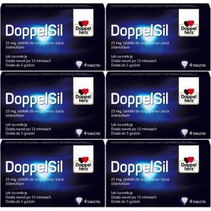 DoppelSil 25 mg, tabletki do rozgryzania i żucia, 6x 4 szt. - zdjęcie produktu