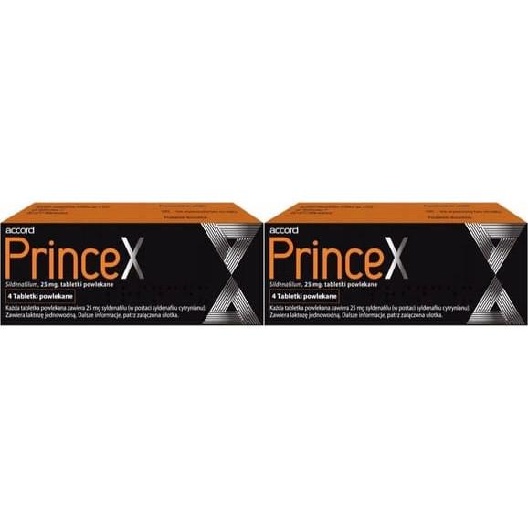 Princex 25 mg, zaburzenia erekcji, tabletki, 2x 4 szt. - zdjęcie produktu