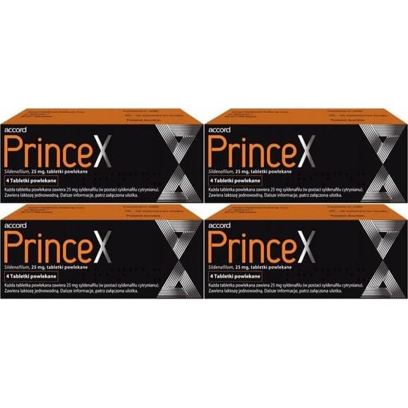 Princex 25 mg, zaburzenia erekcji, tabletki, 4x 4 szt. - zdjęcie produktu