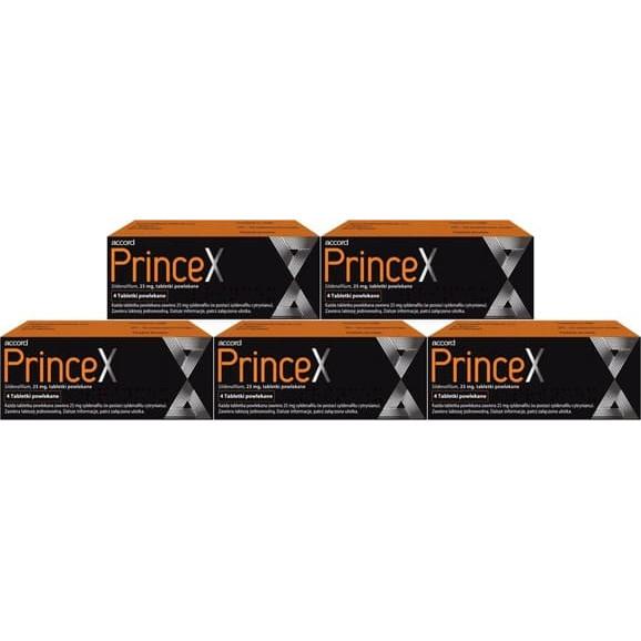 Princex 25 mg, zaburzenia erekcji, tabletki, 5x 4 szt. - zdjęcie produktu
