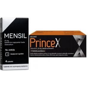 Zestaw Mensil 25 mg, 4 szt. + Princex 25 mg, 4 szt. - zdjęcie produktu