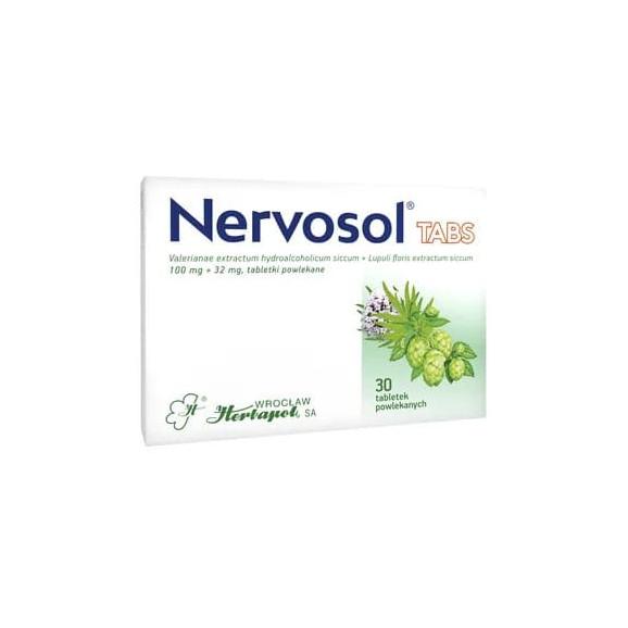 Nervosol Tabs, 100 mg + 32 mg, tabletki powlekane, 30 szt. - zdjęcie produktu