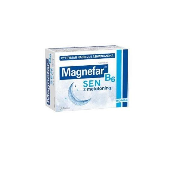 Magnefar B6 Sen, tabletki, 30 szt. - zdjęcie produktu