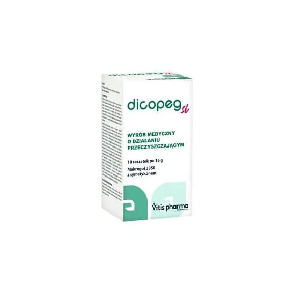 Dicopeg Si, proszek do sporządzania roztworu doustnego, 10 x 15 g - zdjęcie produktu