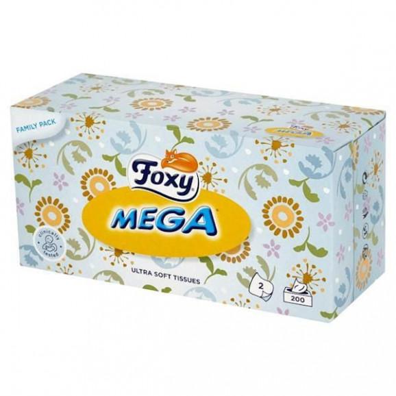 Foxy Mega, chusteczki higieniczne, 200 szt. - zdjęcie produktu