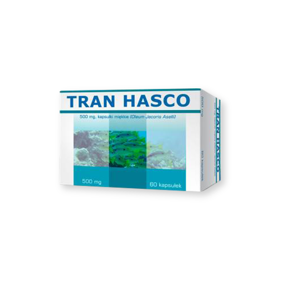 Tran Hasco, 500 mg, kapsułki miękkie, 60 szt. - zdjęcie produktu