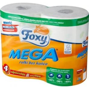 Foxi Mega, papier toaletowy, mega rolki, 4 szt. - zdjęcie produktu